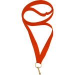 Лента для медали оранжевая 11мм